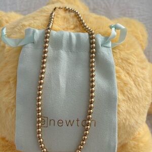 Enewton Gold Beaded Necklace size 15” and 4 mm beads. Beautiful condition.
